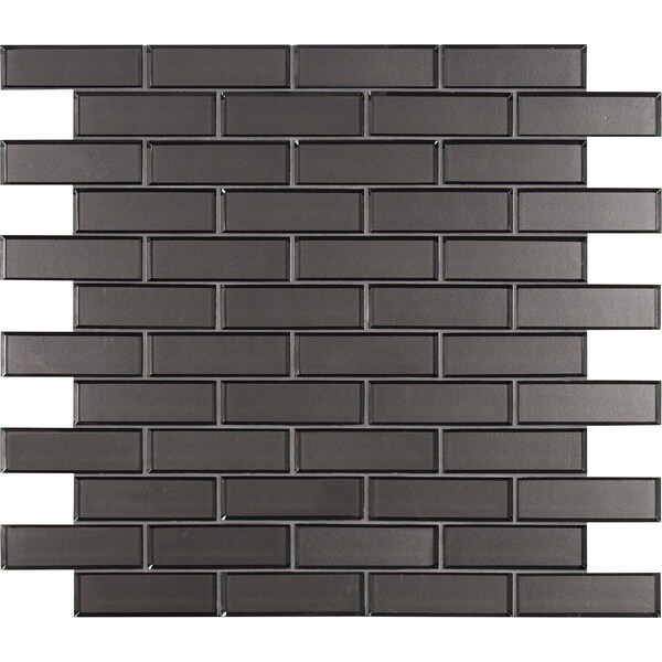 Msi Metallic Gray Bevel Subway 11.73 In. X 11.73 In. X 8 Mm